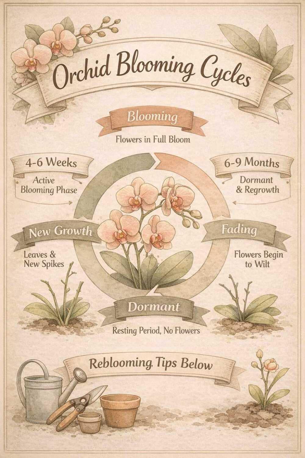 Understanding Orchid Blooming Cycles -Why Orchids Don’t Flower at the Same Time - Orchid Care & Growing Guides Understanding Orchid Blooming Cycles -Why Orchids Don’t Flower at the Same Time orchid from Orchid Care & Growing Guides